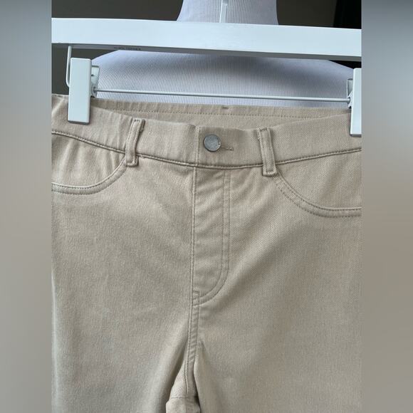 ☘️ Uniqlo Heattech Stretchy Leggings/ Jeggings in Cream/ Beige/ Eggshell C… - Picture 10 of 12